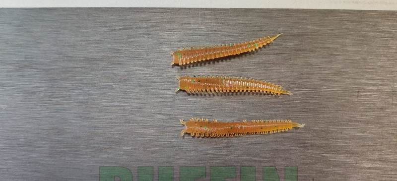 MEBARU SANDWORM  4 sm. 15 pcs.color BROWN