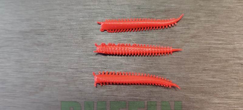 MEBARU SANDWORM  4 sm. 15 pcs.color RED